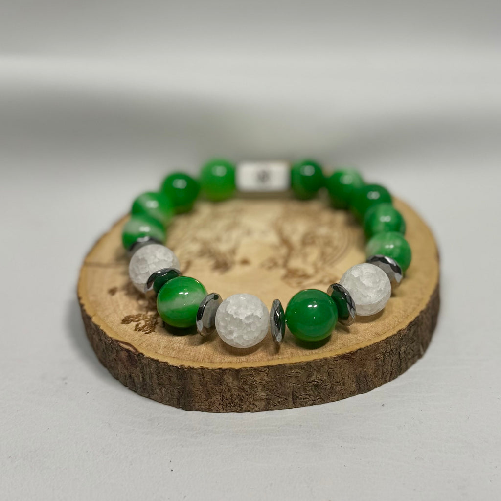 “Mr. Green” Genuine Stone Bracelet