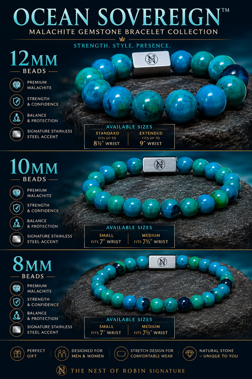 Ocean Sovereign™ Malachite Bracelet Collection