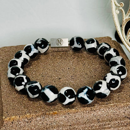 “Snow Leopard” Semi-Precious Stone Bracelet