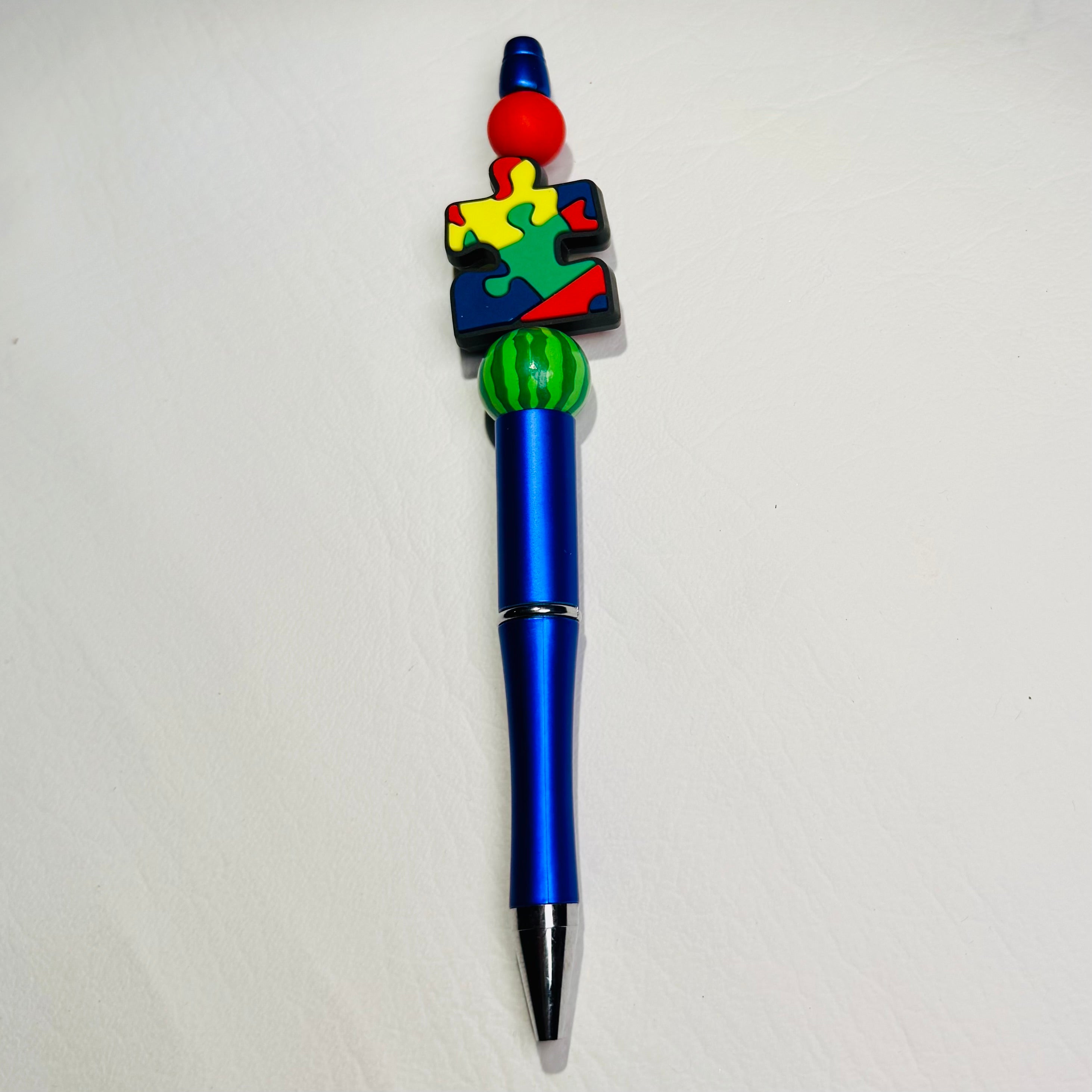 Autism Awareness Beaded Ink Pen