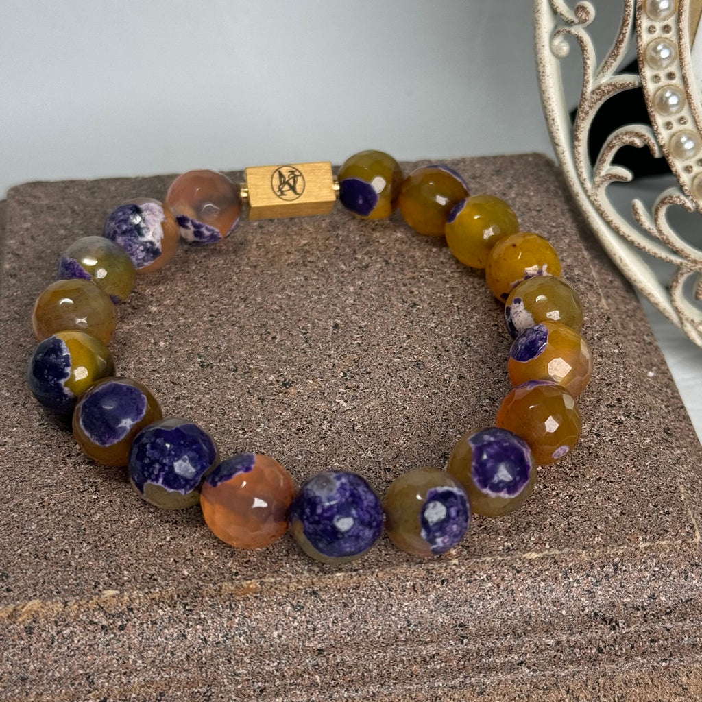 “Purple Gold” Semi-Precious Stone Bracelet