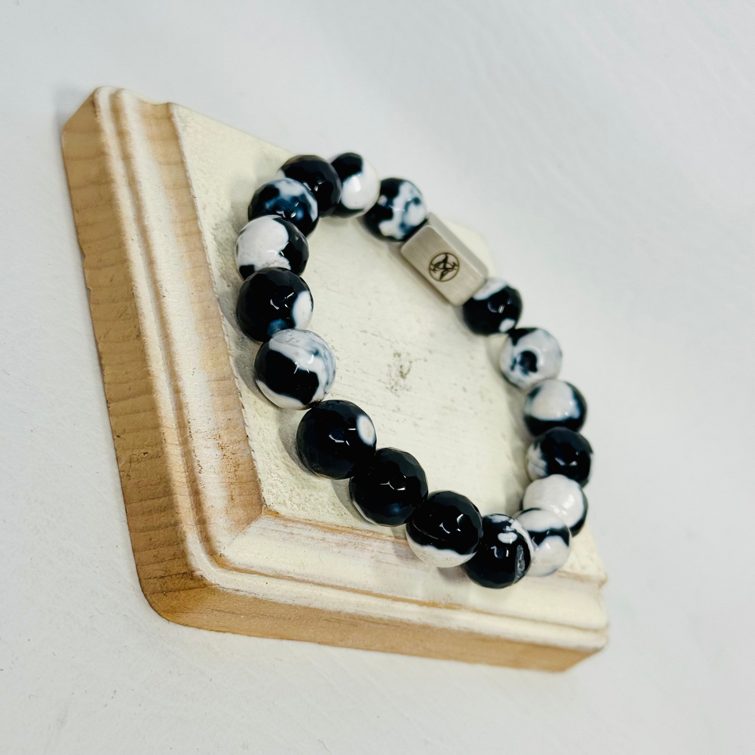 “Shadow Marble” Gemstone Bracelet