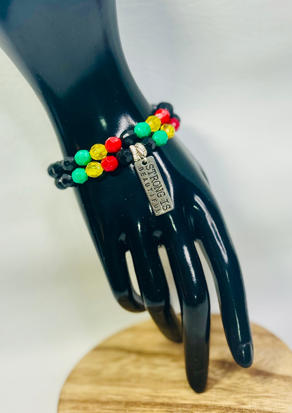 “STRONG IS BEAUTFUL” Bracelet Set