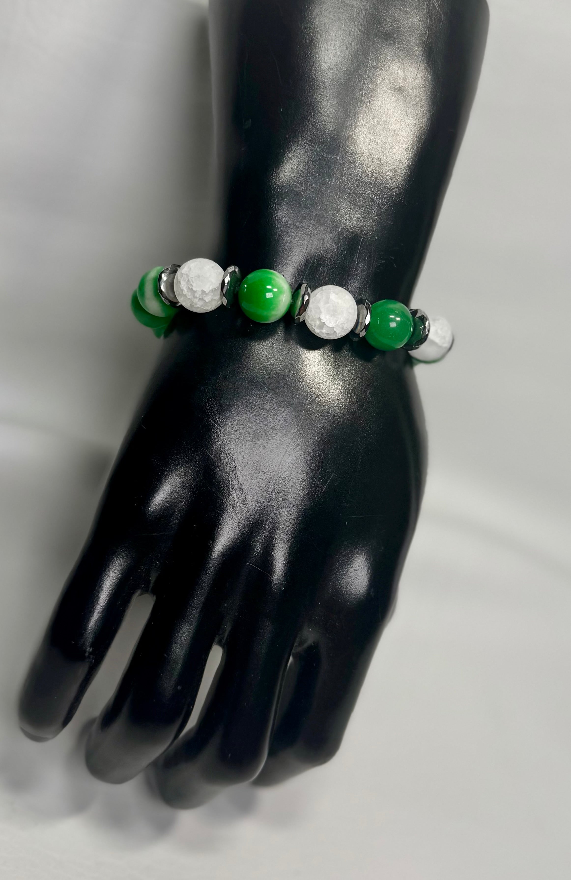 “Mr. Green” Genuine Stone Bracelet