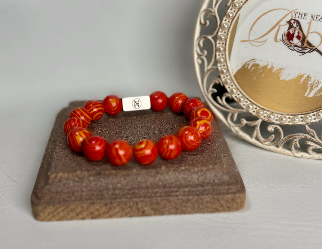 “Tiger Lilies” Semi-Precious Stone Bracelet