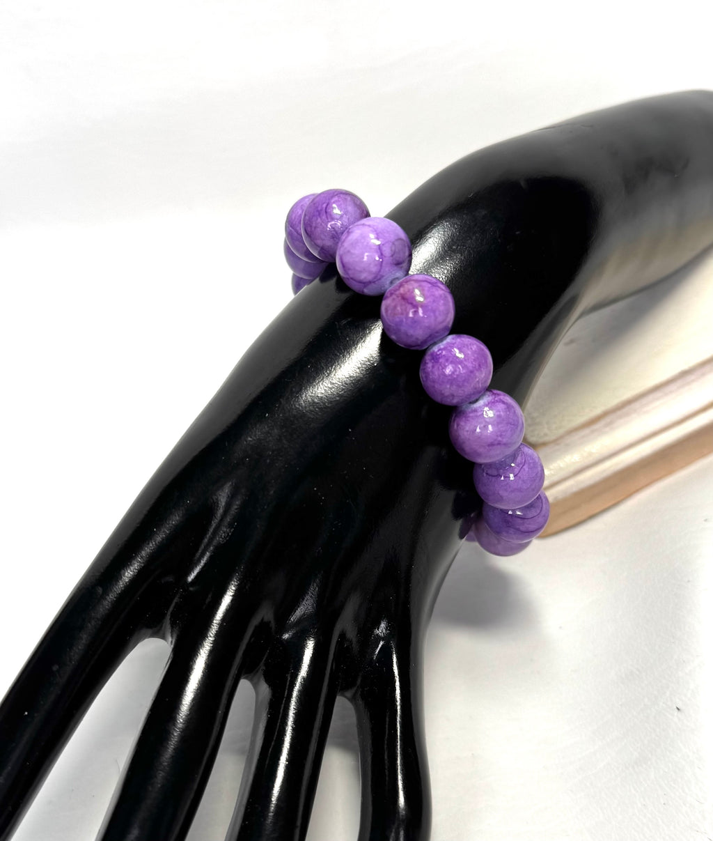 “Purple Passion” Genuine Stone Bracelet