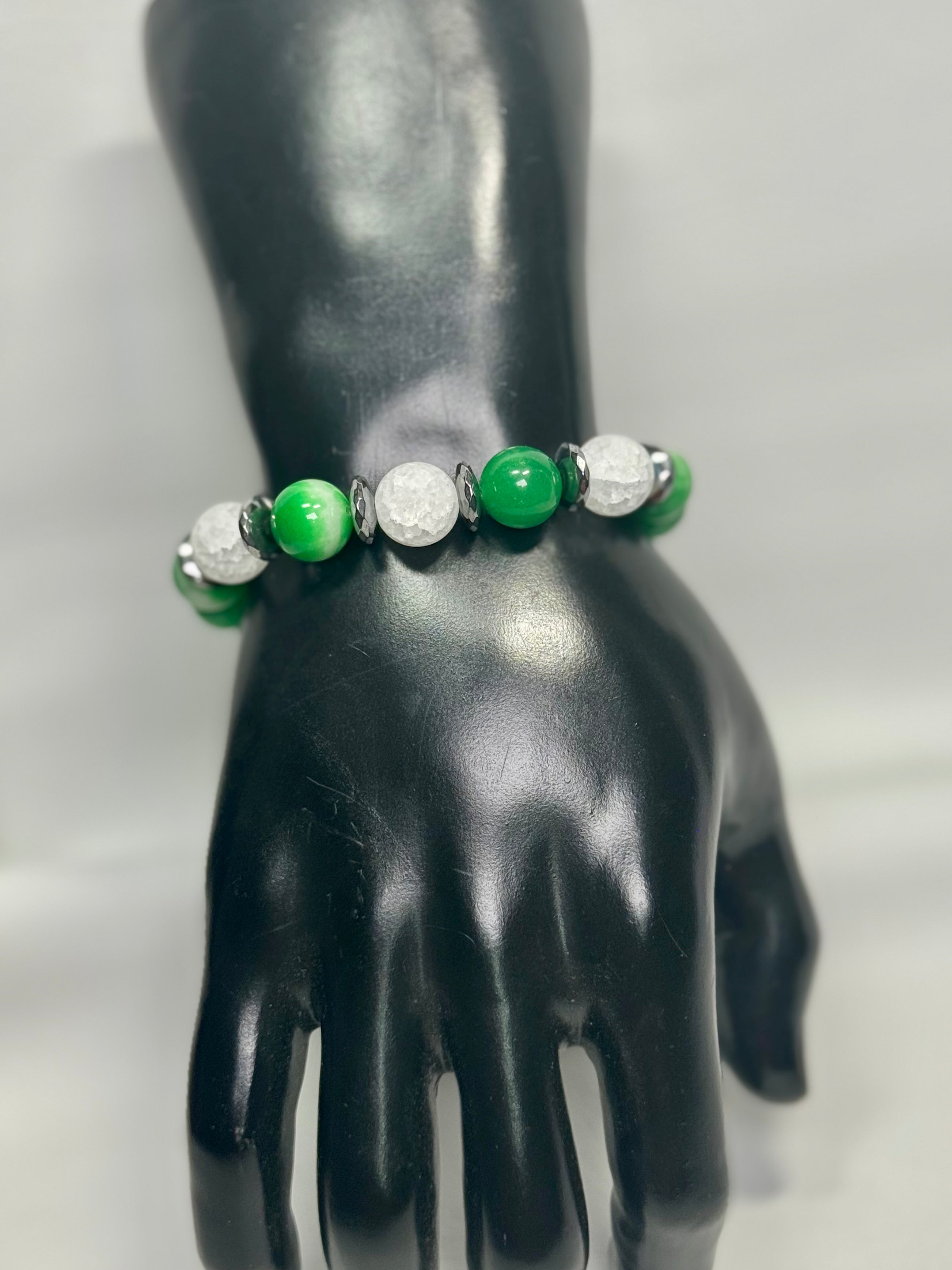 “Mr. Green” Genuine Stone Bracelet