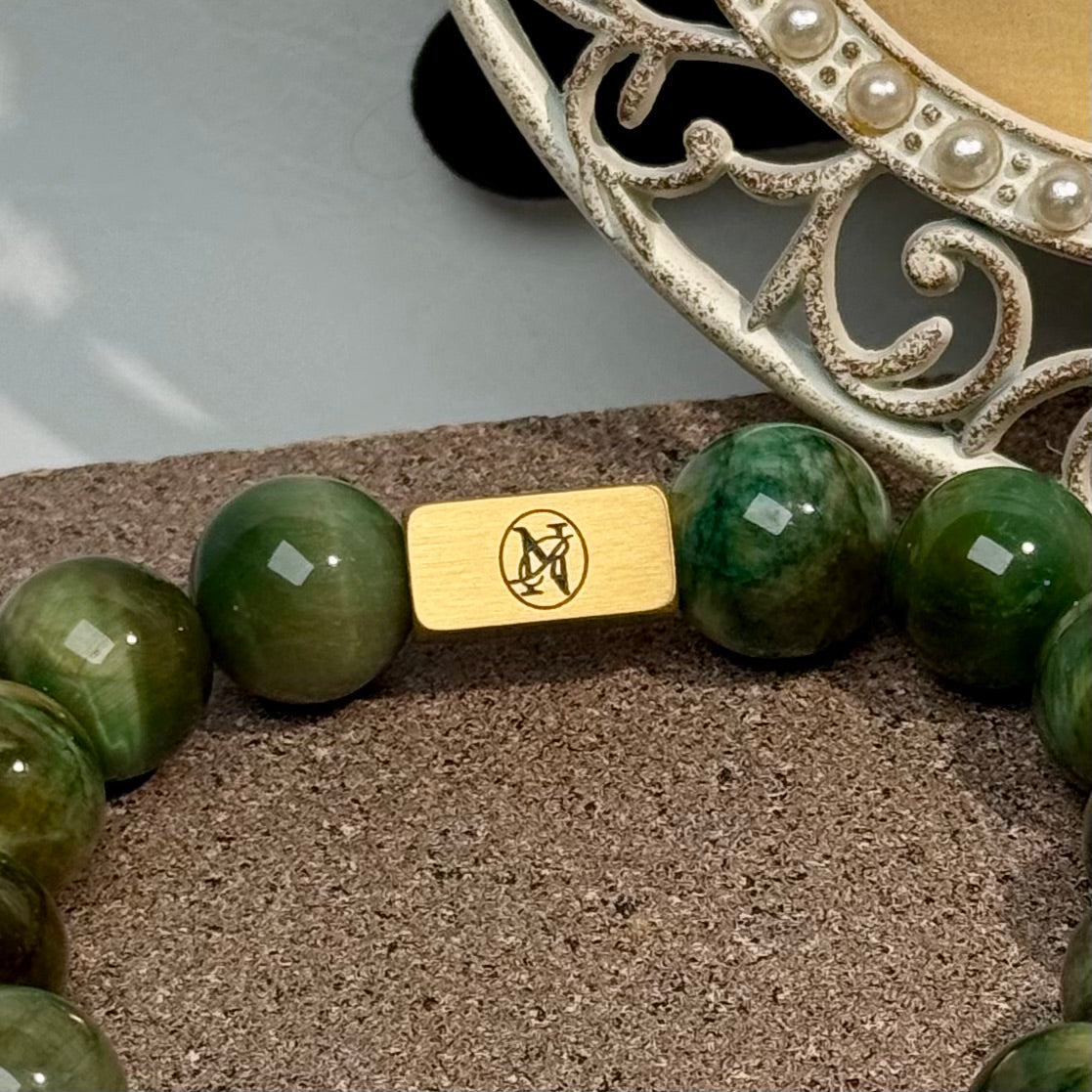 “Green Tigers” Genuine Stone Bracelet