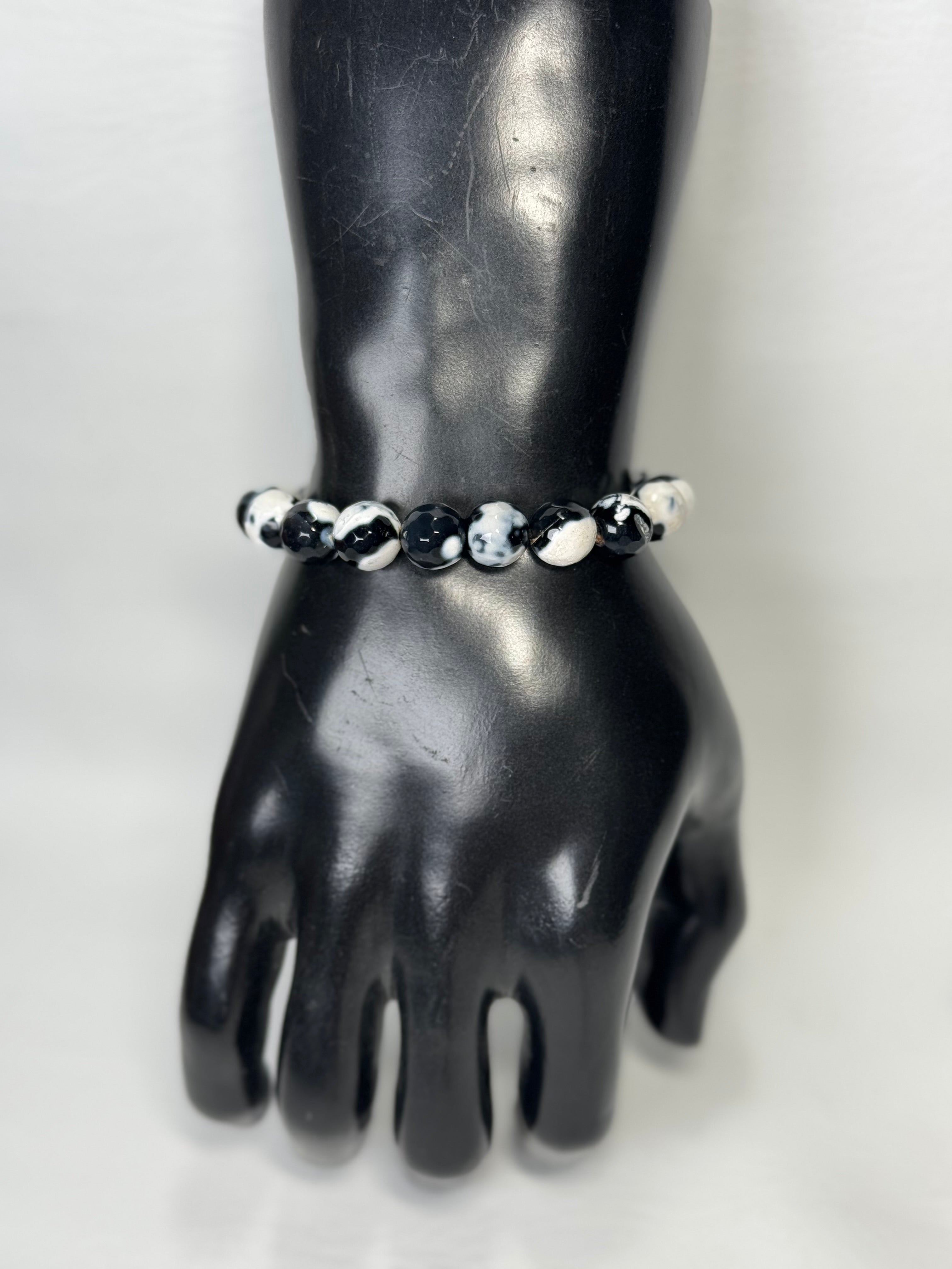 “Shadow Marble” Gemstone Bracelet