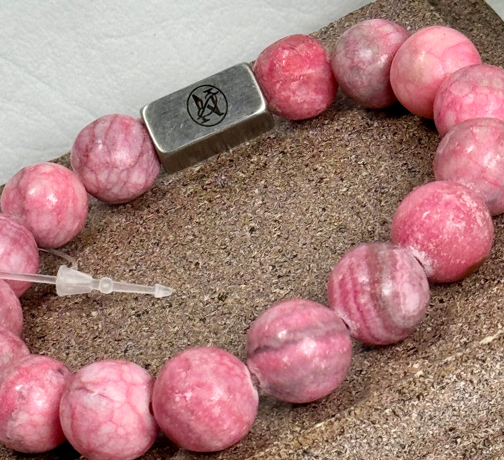 “Pink Planet” Semi-Precious Stone Bracelet