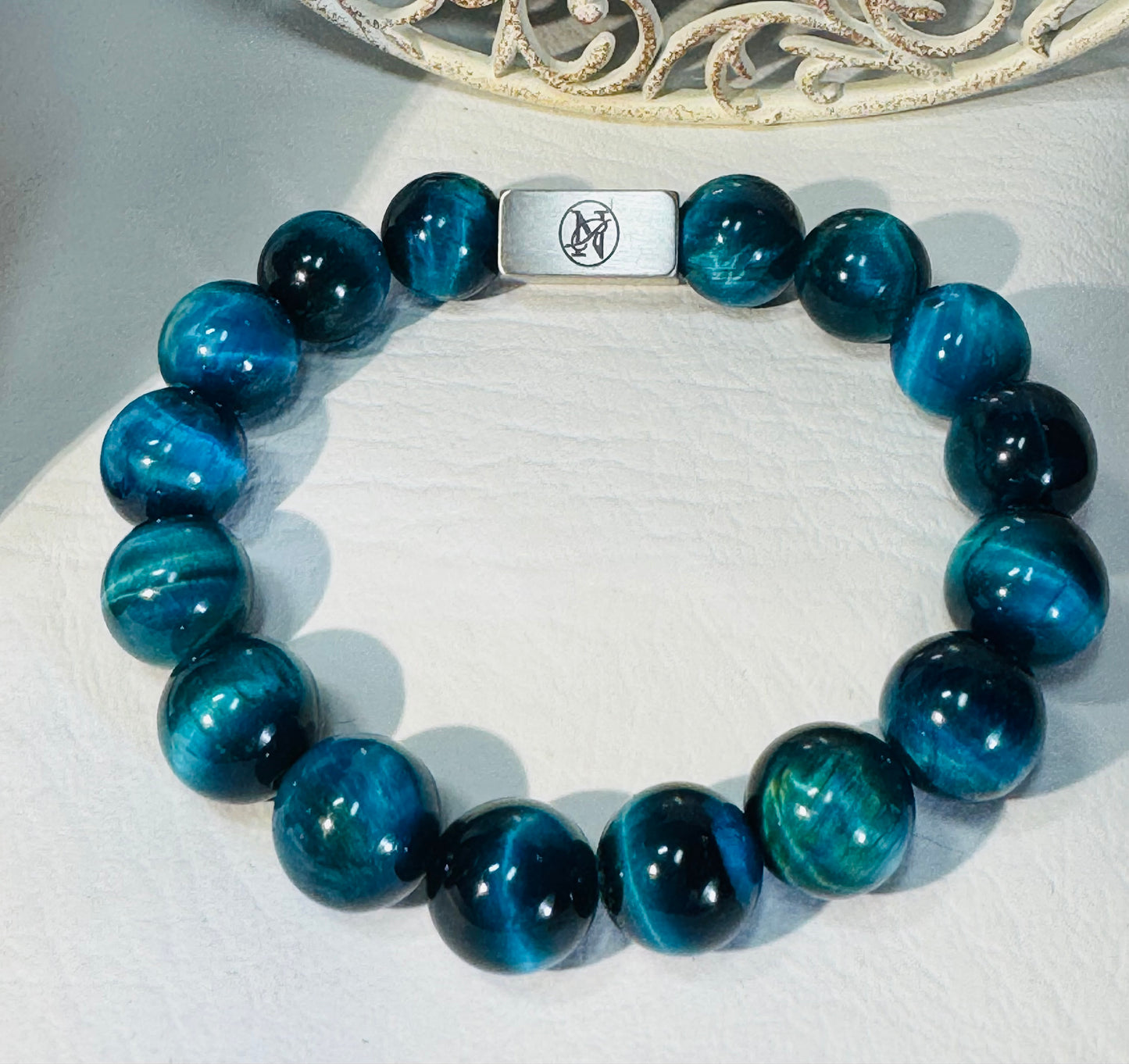 “Blue Tiger” Genuine Stone Bracelet