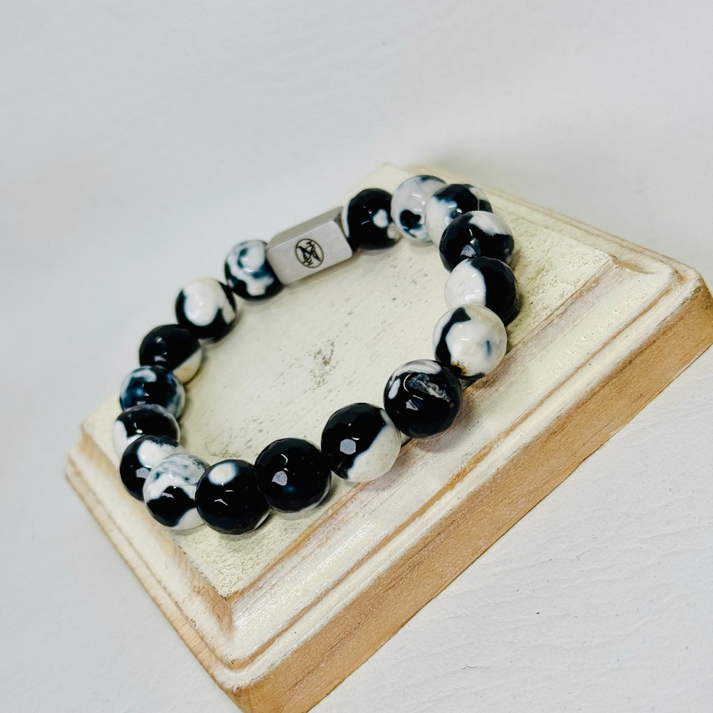 “Shadow Marble” Gemstone Bracelet