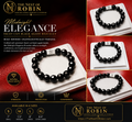 Midnight Elegance™ | Faceted Black Agate Bracelet