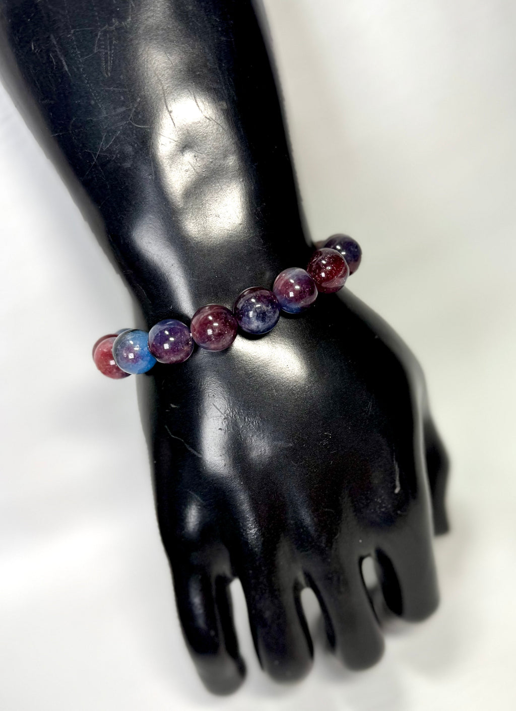 “Crimson Twilight” gemstone bracelet