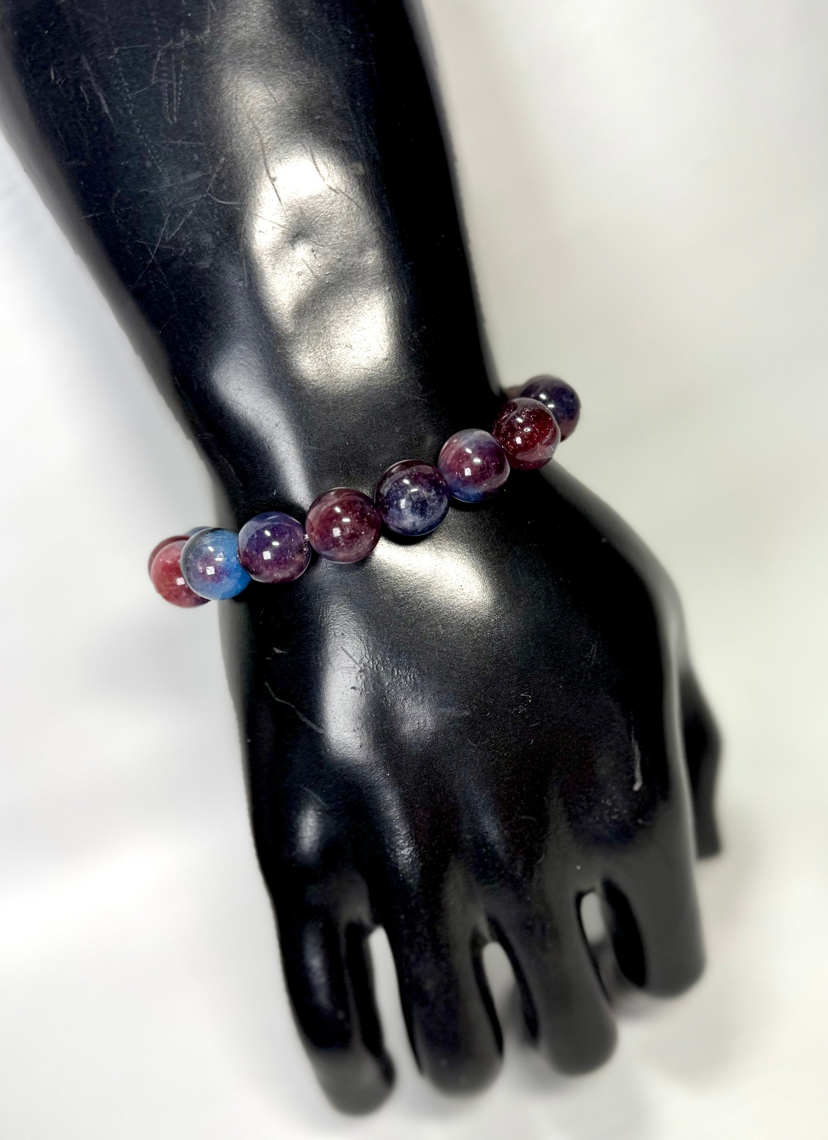 “Crimson Twilight” gemstone bracelet