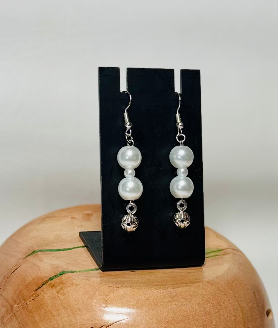 “Pearl Drops” Dangling Earrings