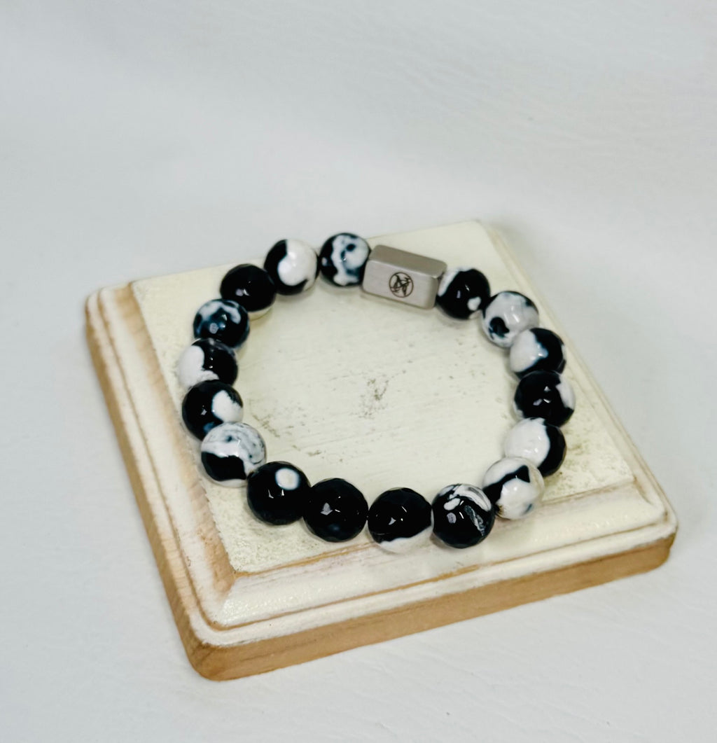 “Shadow Marble” Gemstone Bracelet