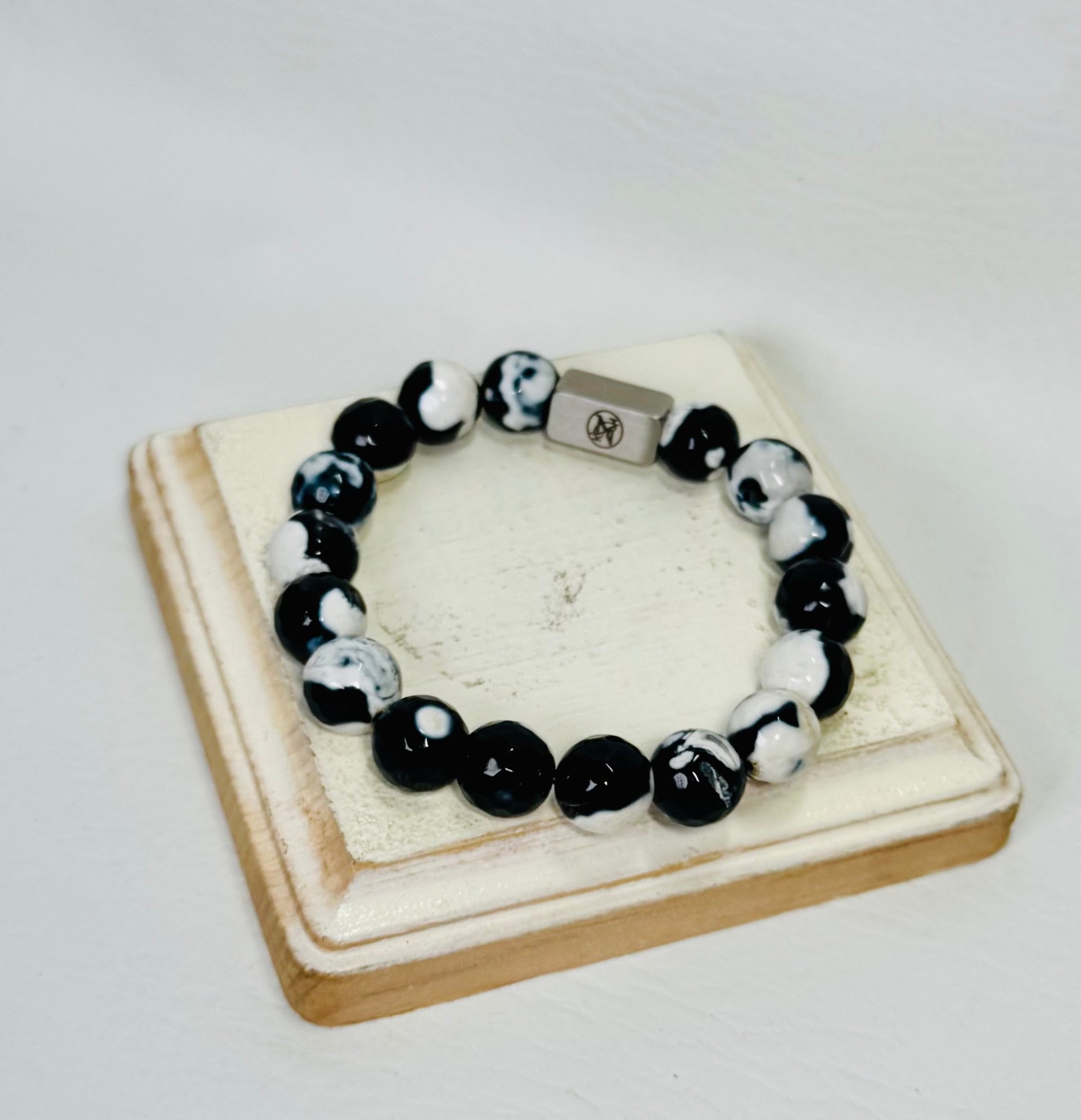 “Shadow Marble” Gemstone Bracelet