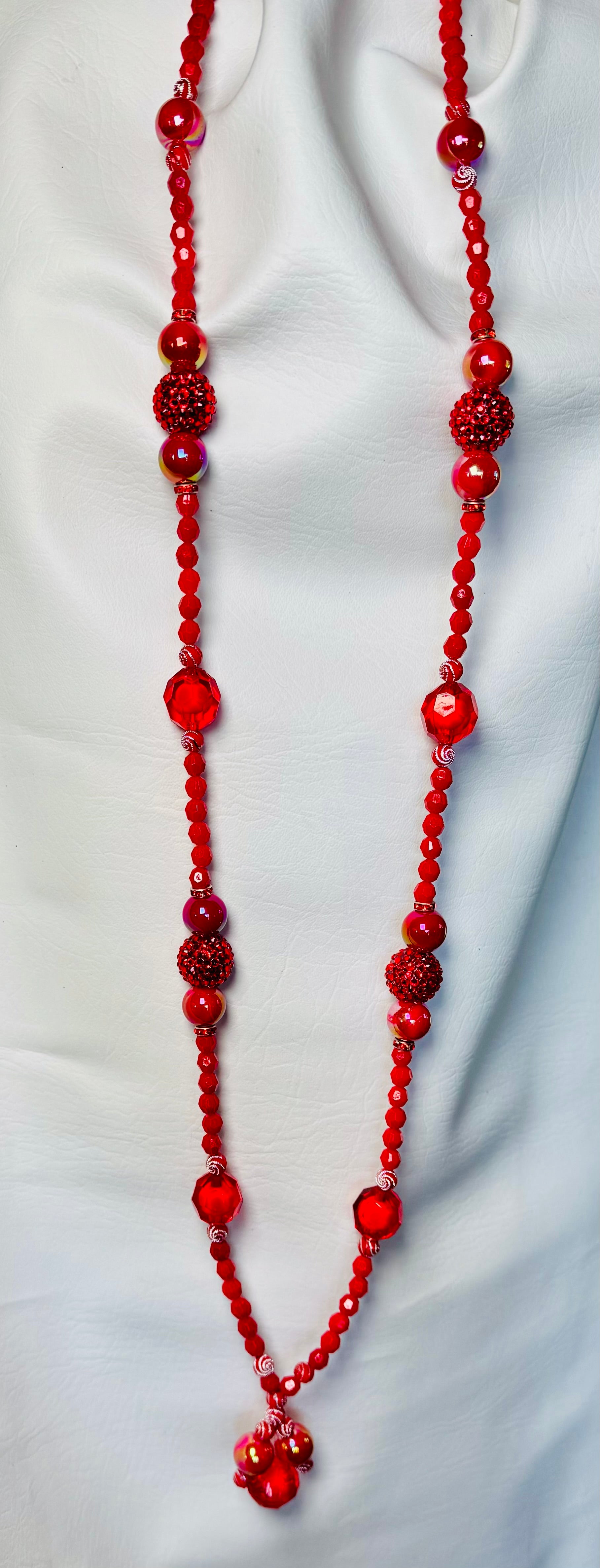 "Cherry BlowPop" Long Necklace Set