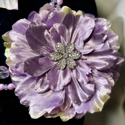 “Lavender Lady” Brooch, Necklace & Earrings Set