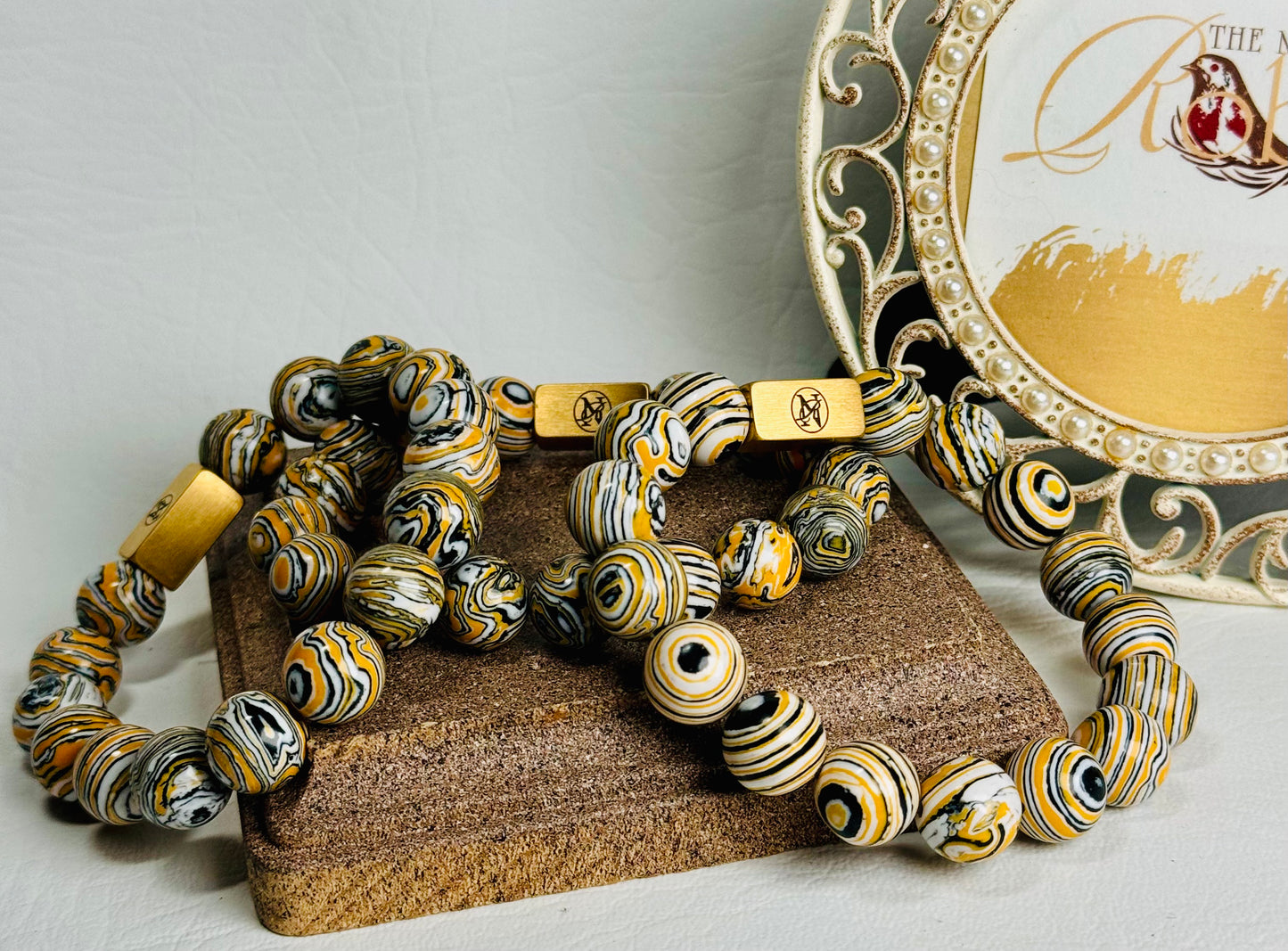 “Bengal Tiger” Semi-Precious Stone Bracelet