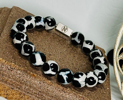 “Snow Leopard” Semi-Precious Stone Bracelet