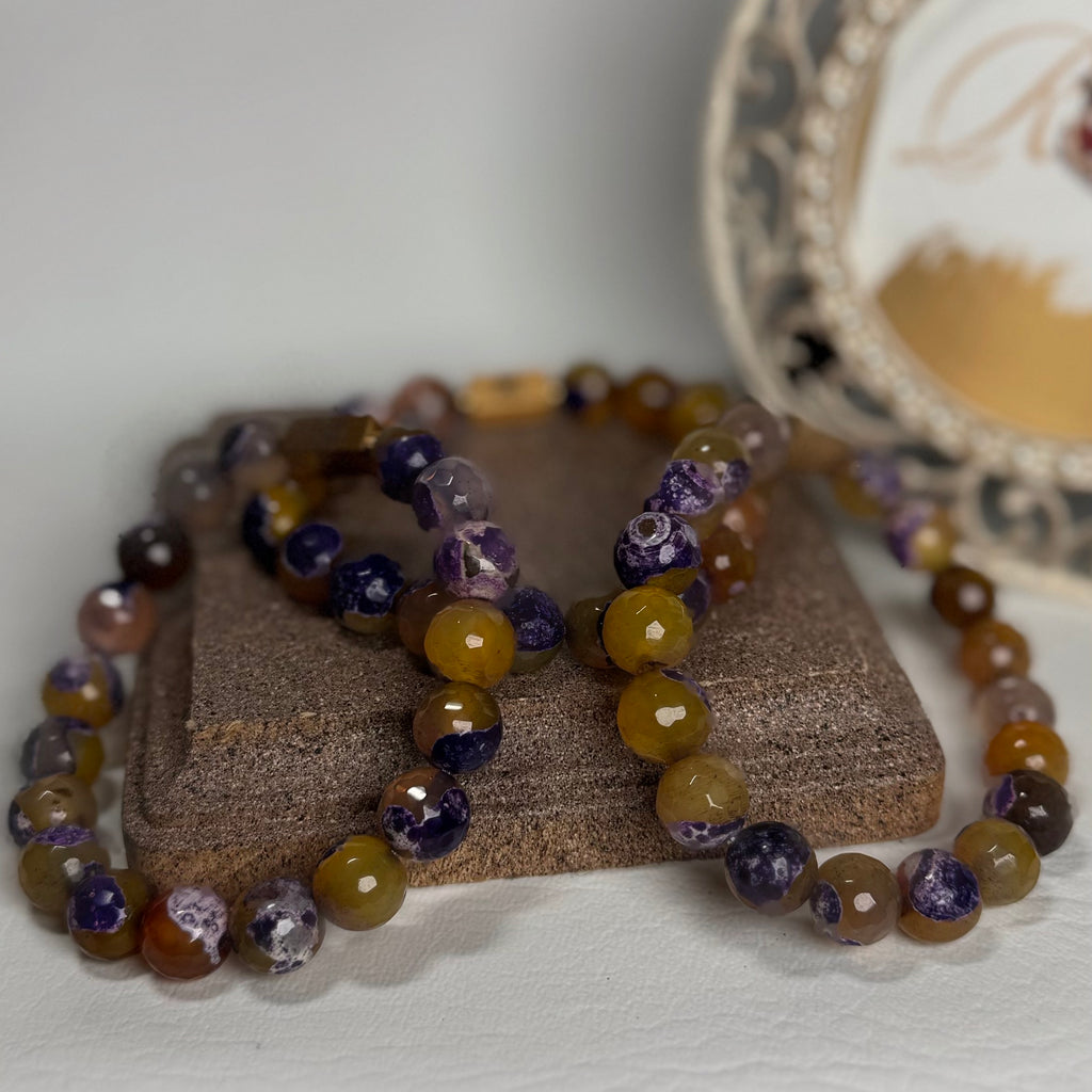 “Purple Gold” Semi-Precious Stone Bracelet