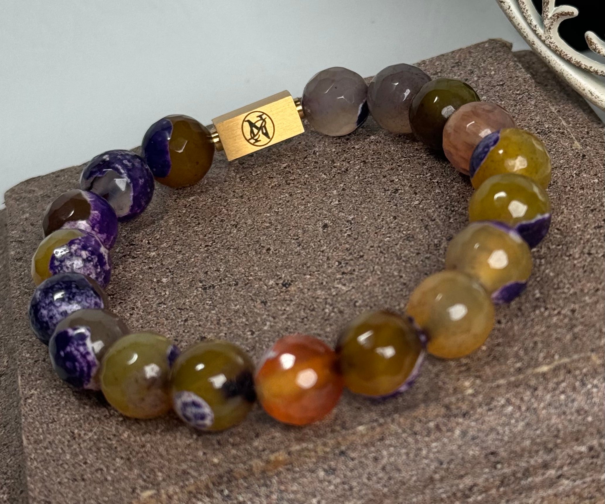 “Purple Gold” Semi-Precious Stone Bracelet