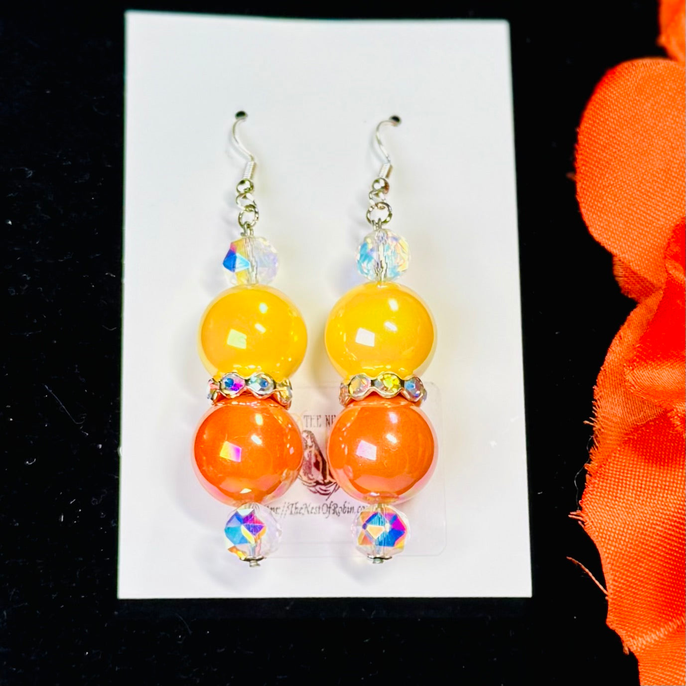 “Sunburst” Floral Brooch & Earrings Set