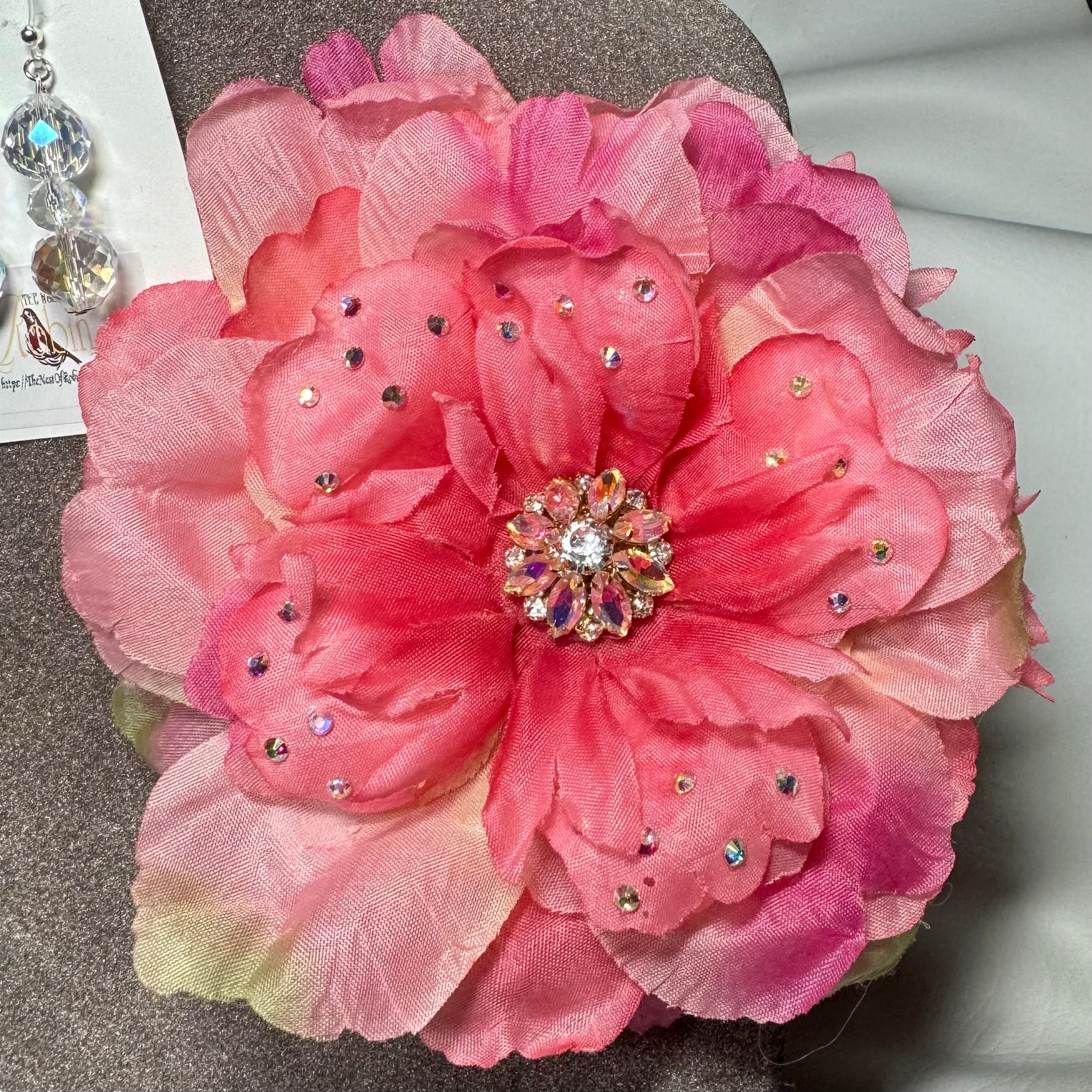 “Lottie” Floral Brooch & Earrings Set