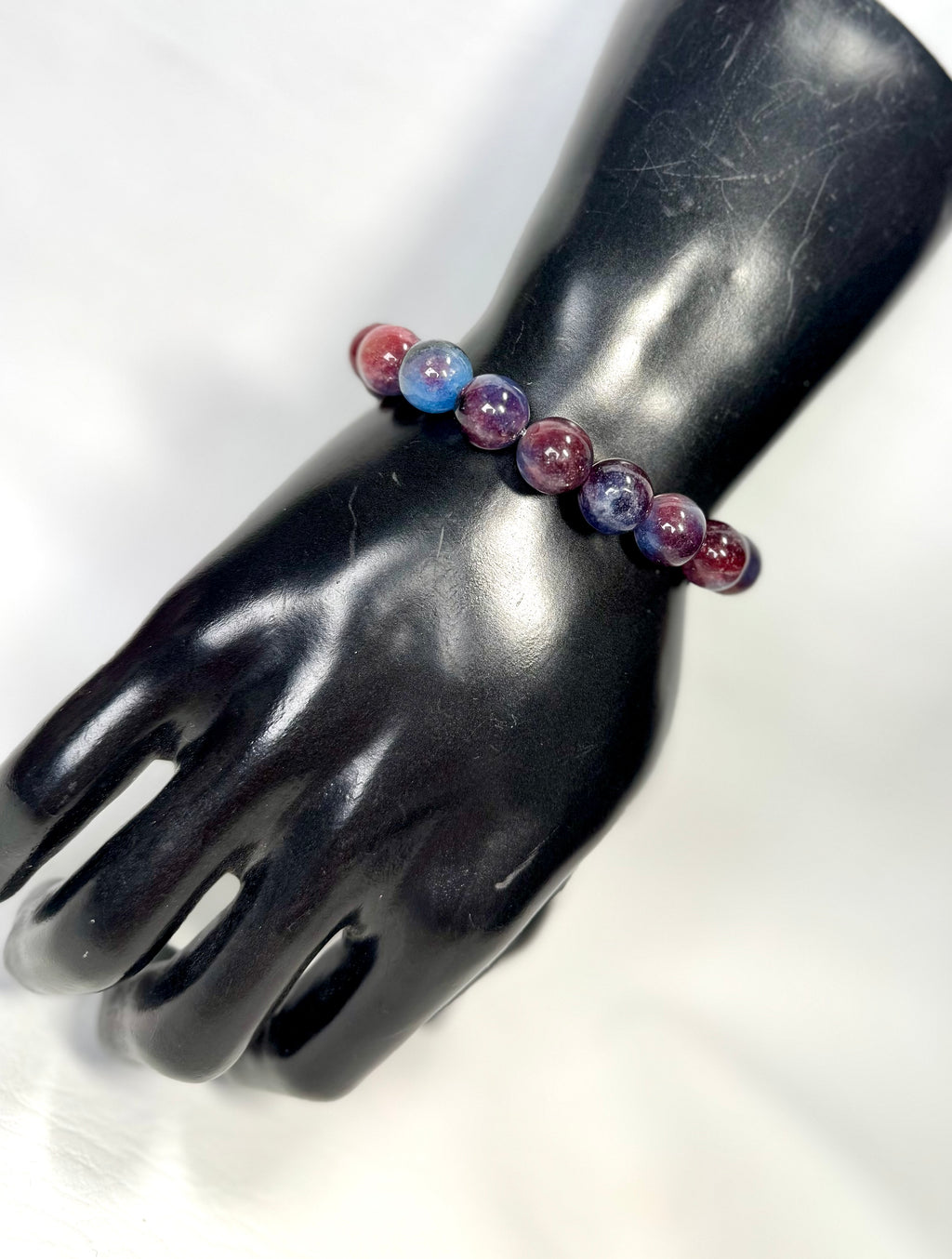 “Crimson Twilight” gemstone bracelet