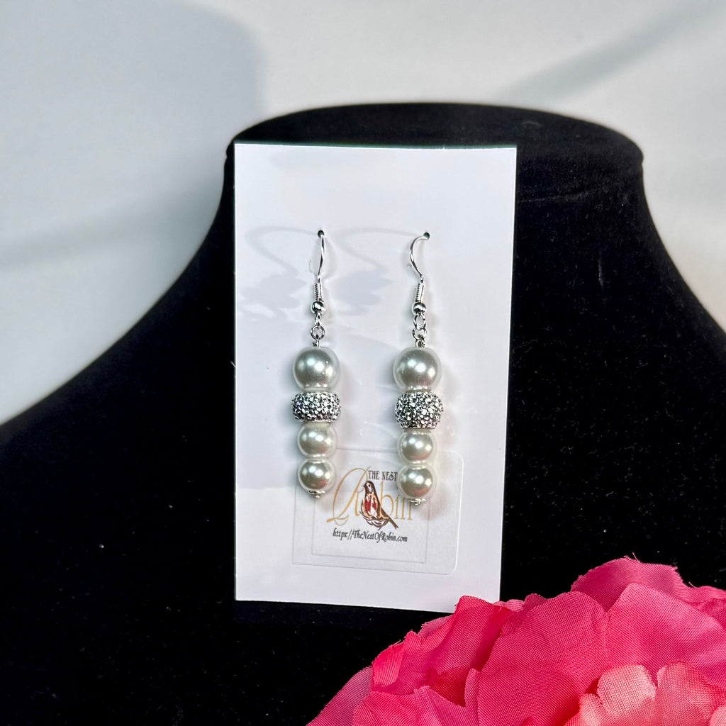 “Zaylee” Floral Brooch & Earrings Set