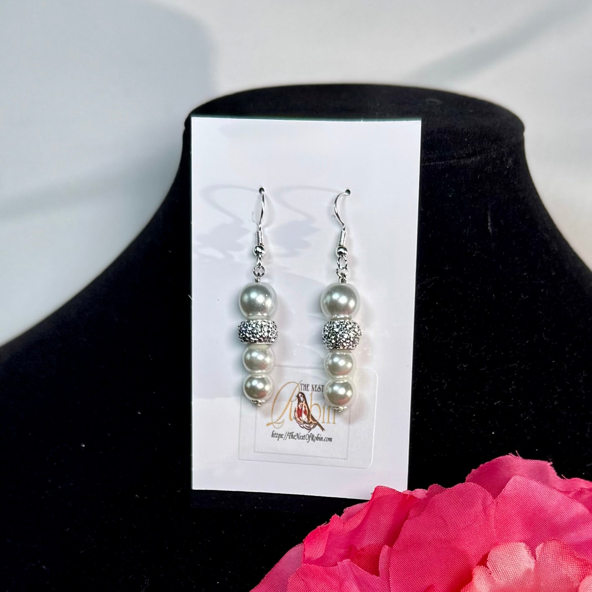 “Zaylee” Floral Brooch & Earrings Set