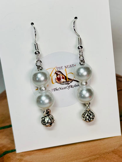 “Pearl Drops” Dangling Earrings
