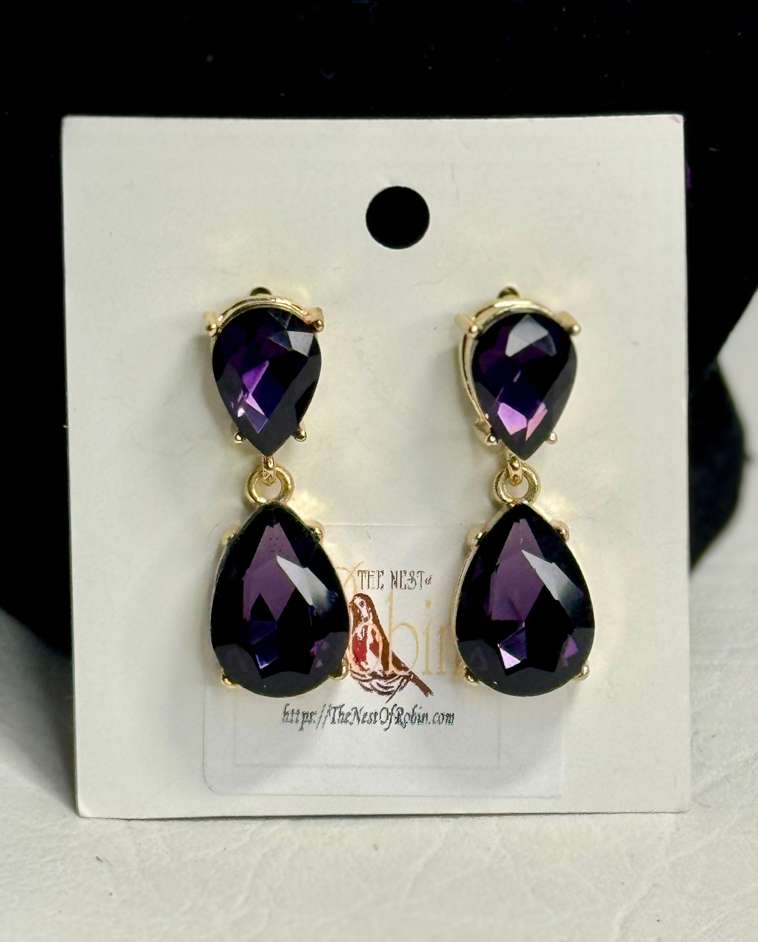 “Royal Bloom” Floral Brooch & Earrings Set