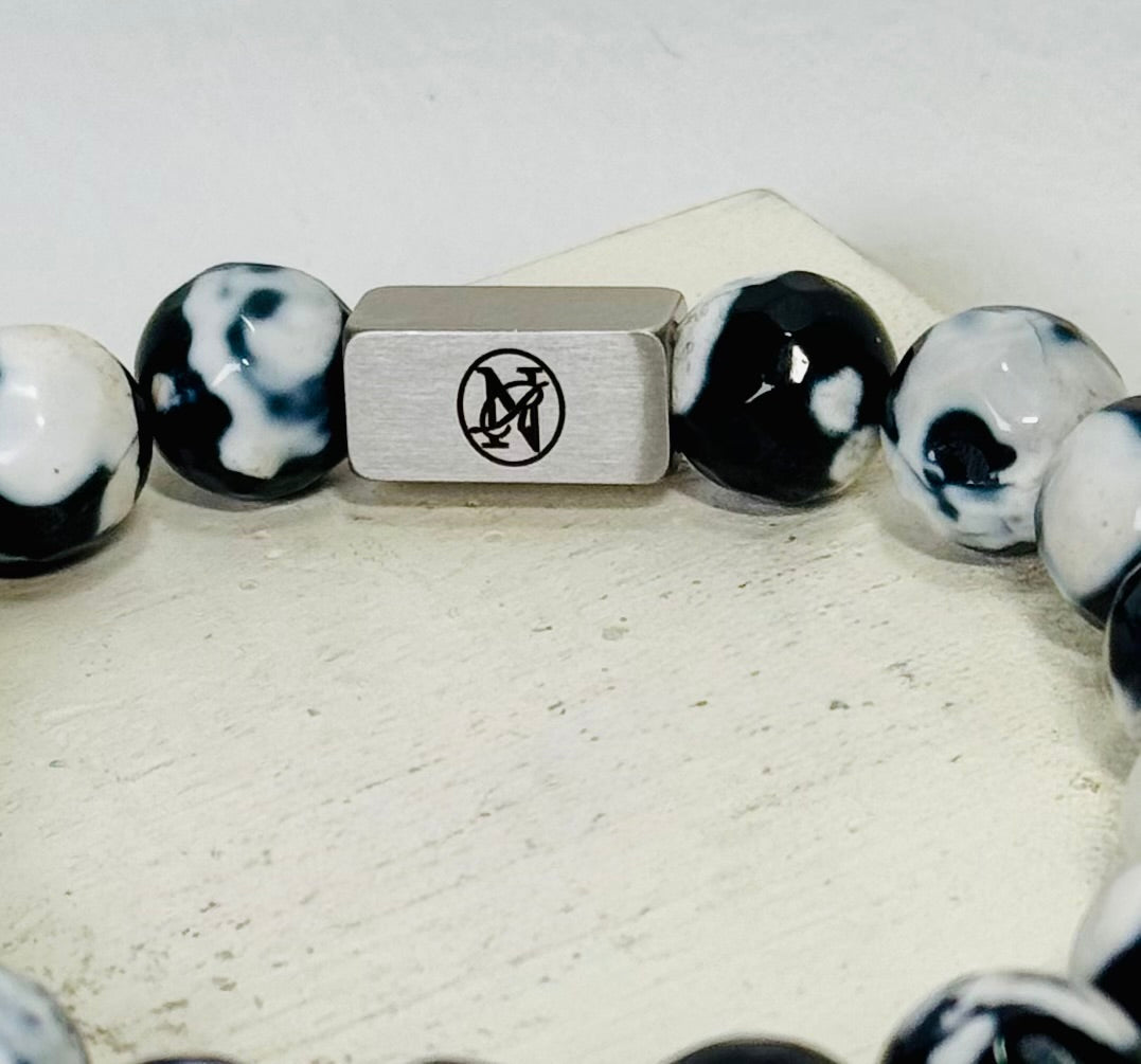 “Shadow Marble” Gemstone Bracelet