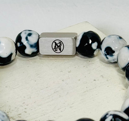“Shadow Marble” Gemstone Bracelet