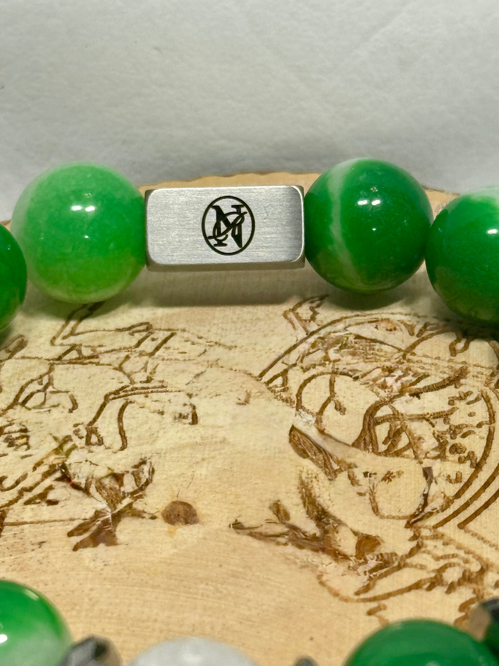 “Mr. Green” Genuine Stone Bracelet
