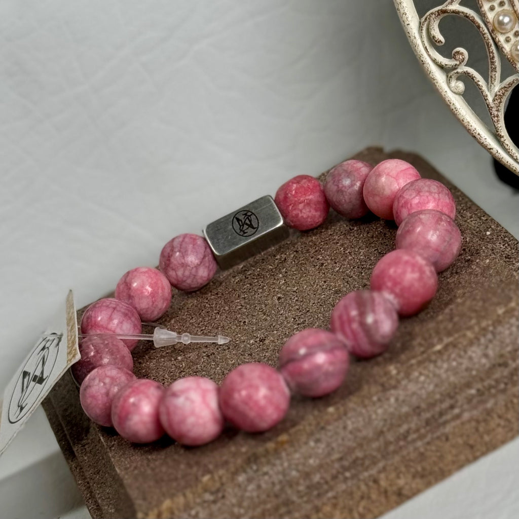 “Pink Planet” Semi-Precious Stone Bracelet