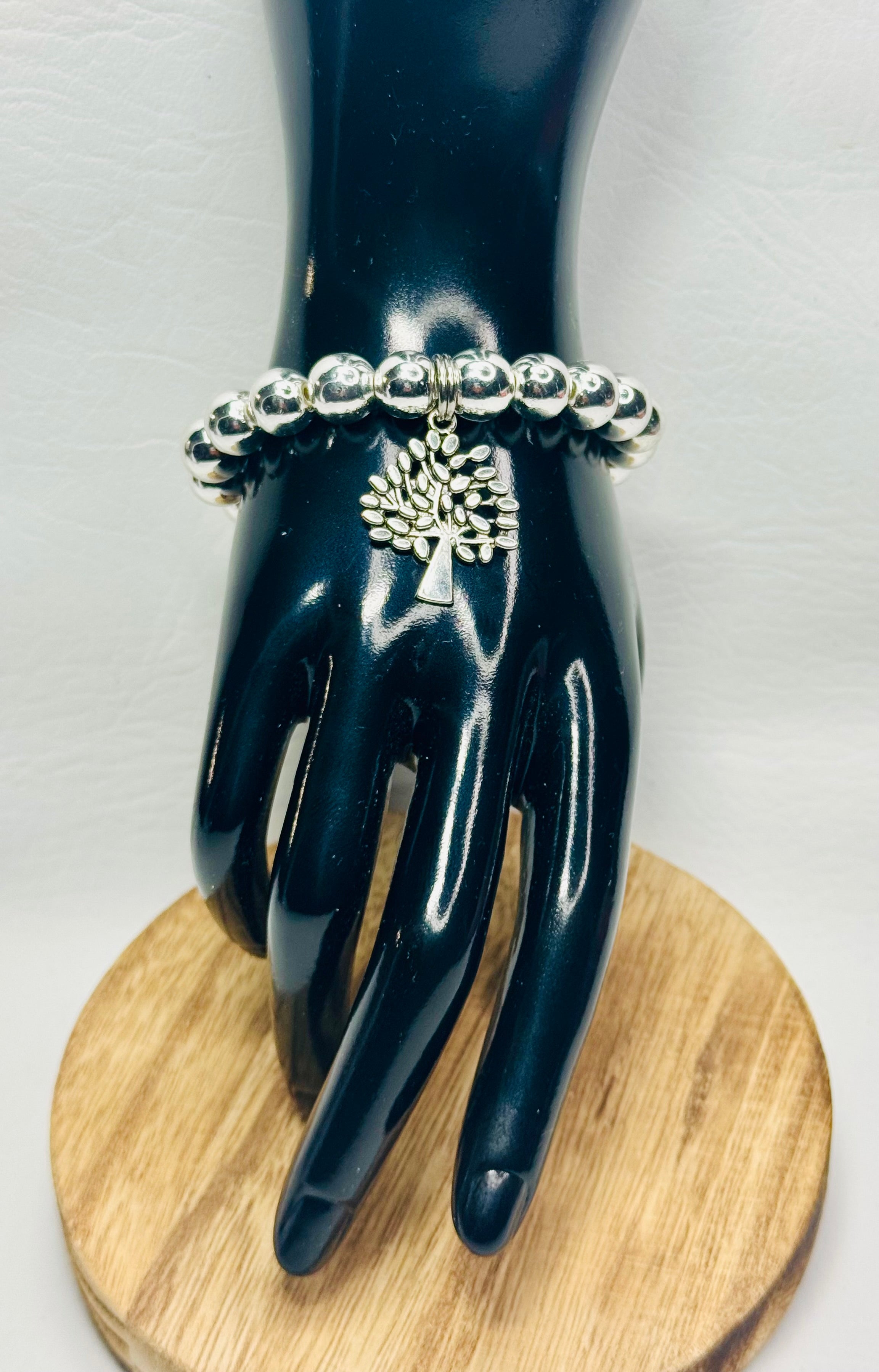 Silver “Legacy of the Roots” Bracelet & Earrings Set