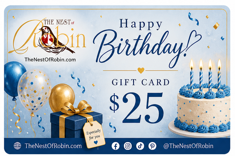 Birthday Gift Card - The Nest Of Robin