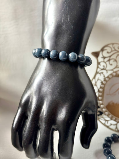 “Steel Blue” Genuine Stone Bracelet