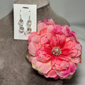 “Lottie” Floral Brooch & Earrings Set
