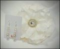 Ivory Grace Brooch & Earrings Set