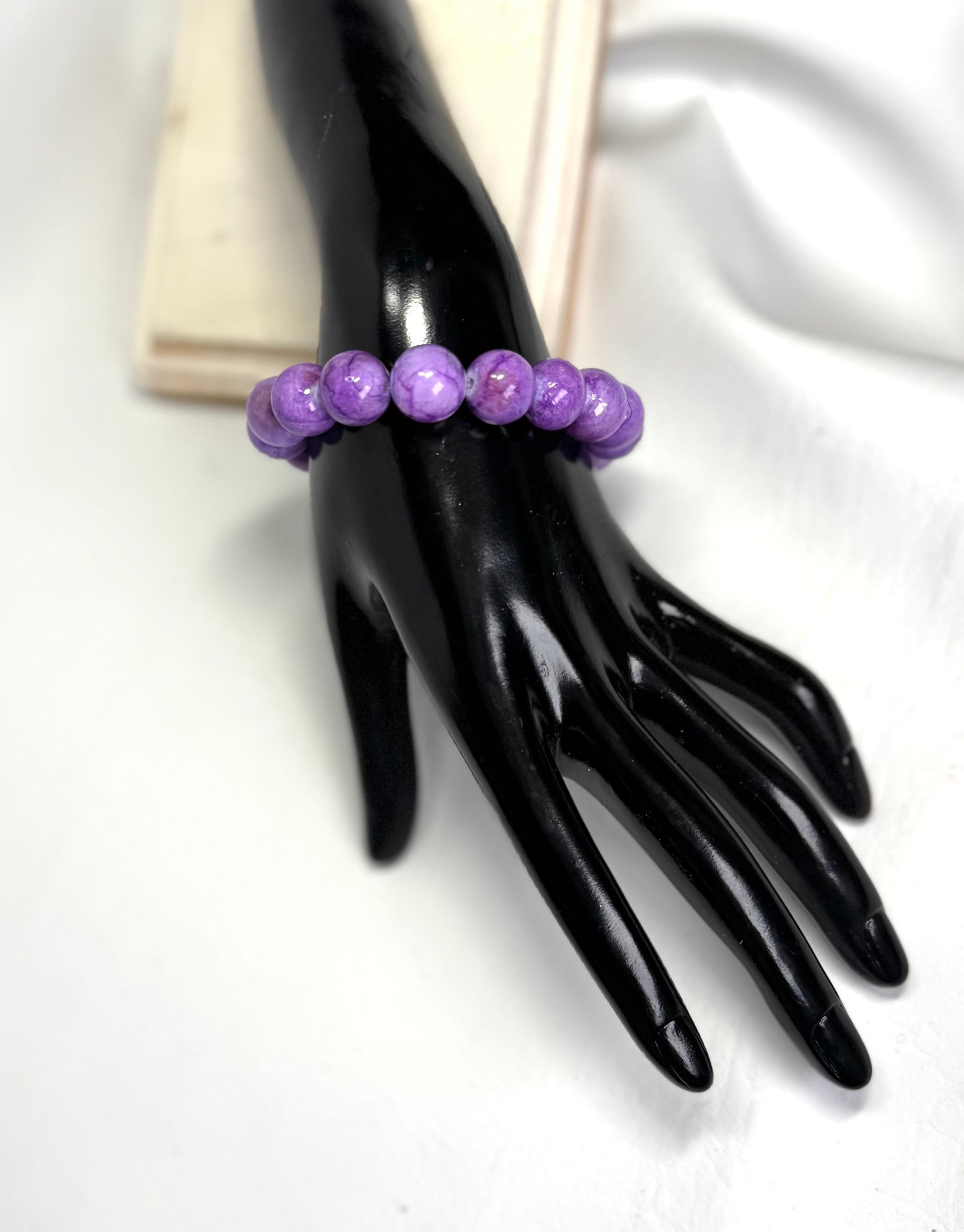 “Purple Passion” Genuine Stone Bracelet