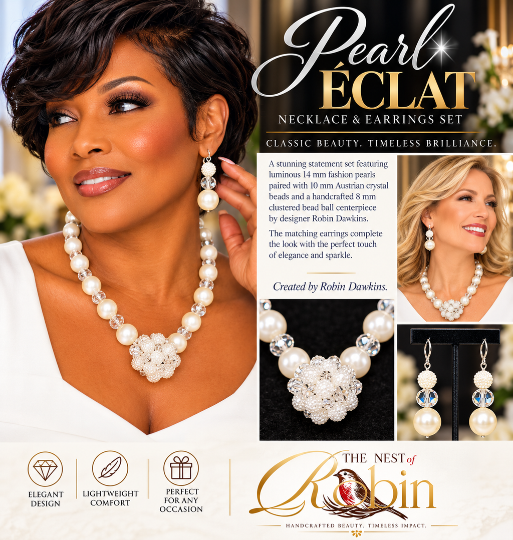 Pearl Éclat — Necklace & Earring Set