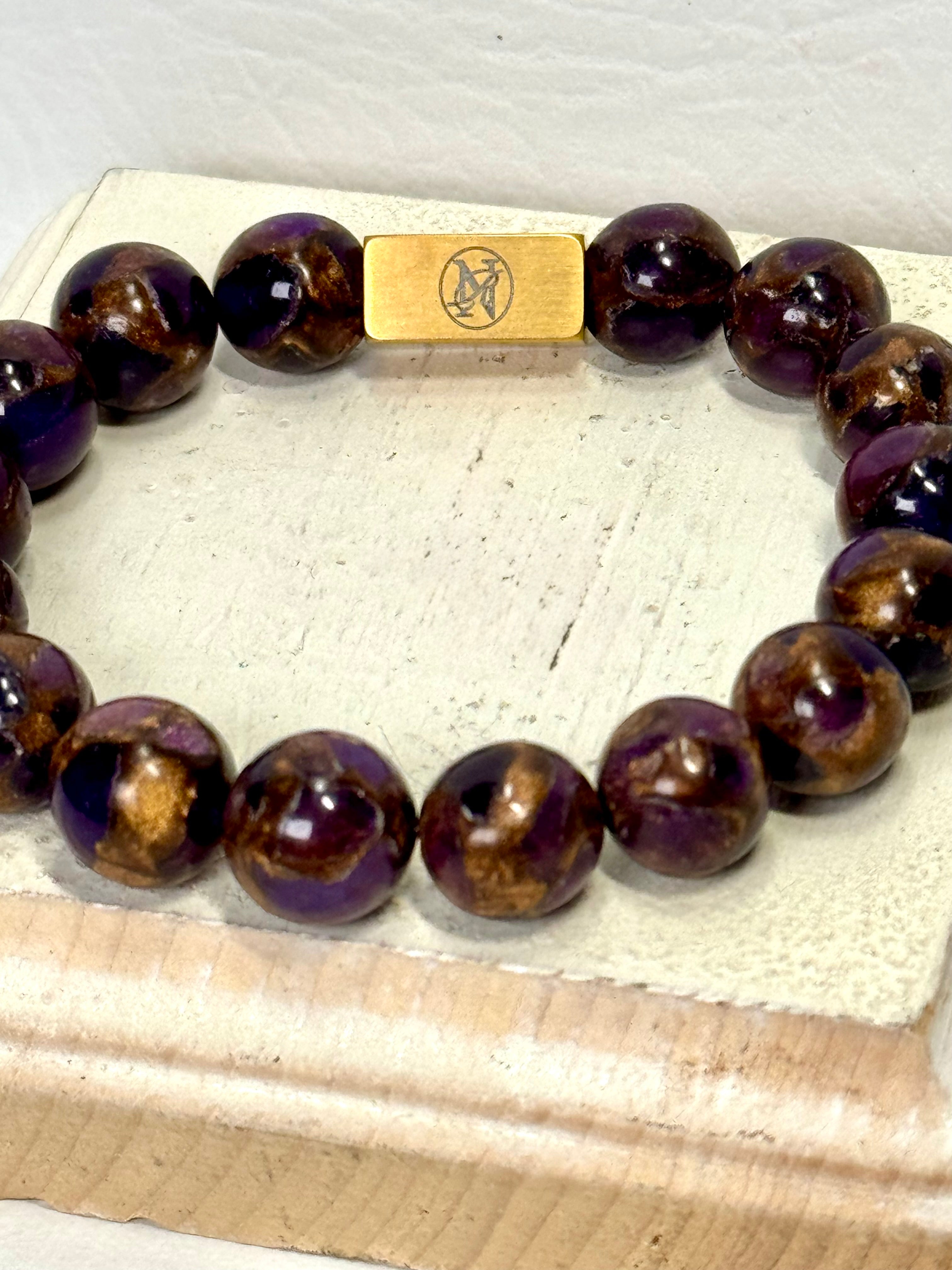 “ Royalty” Genuine Stone Bracelet