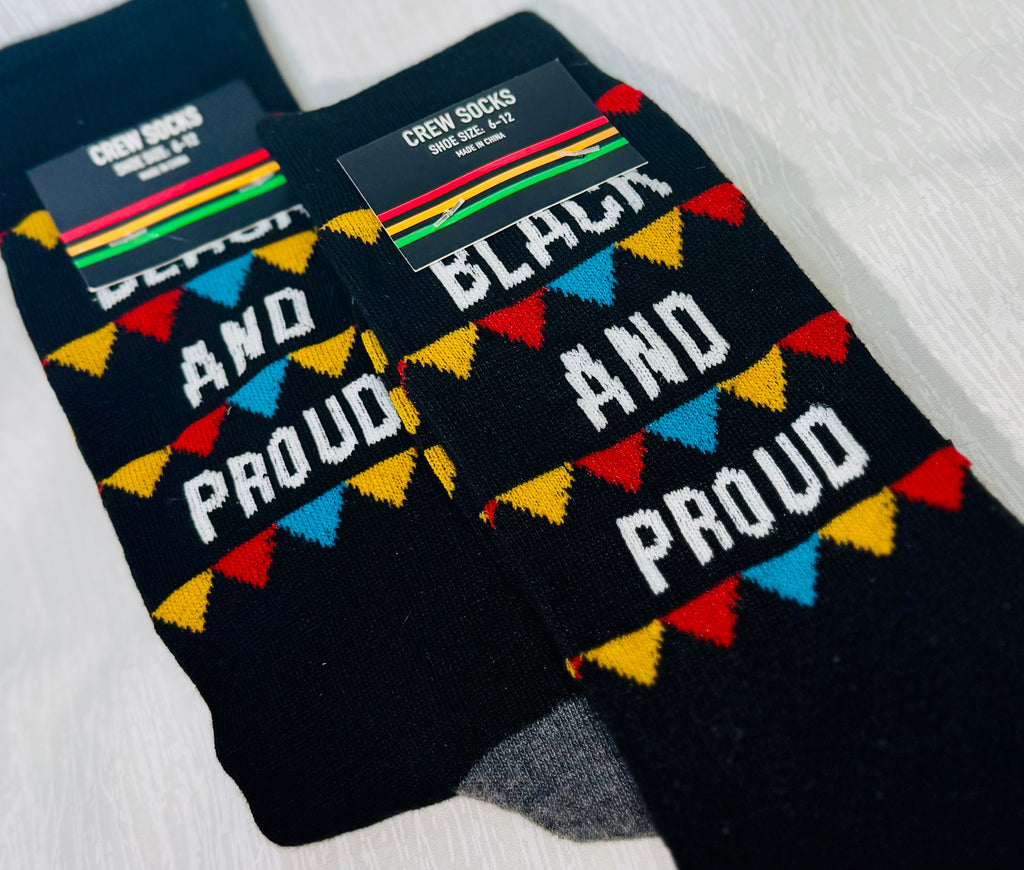 "Black And Proud" Socks