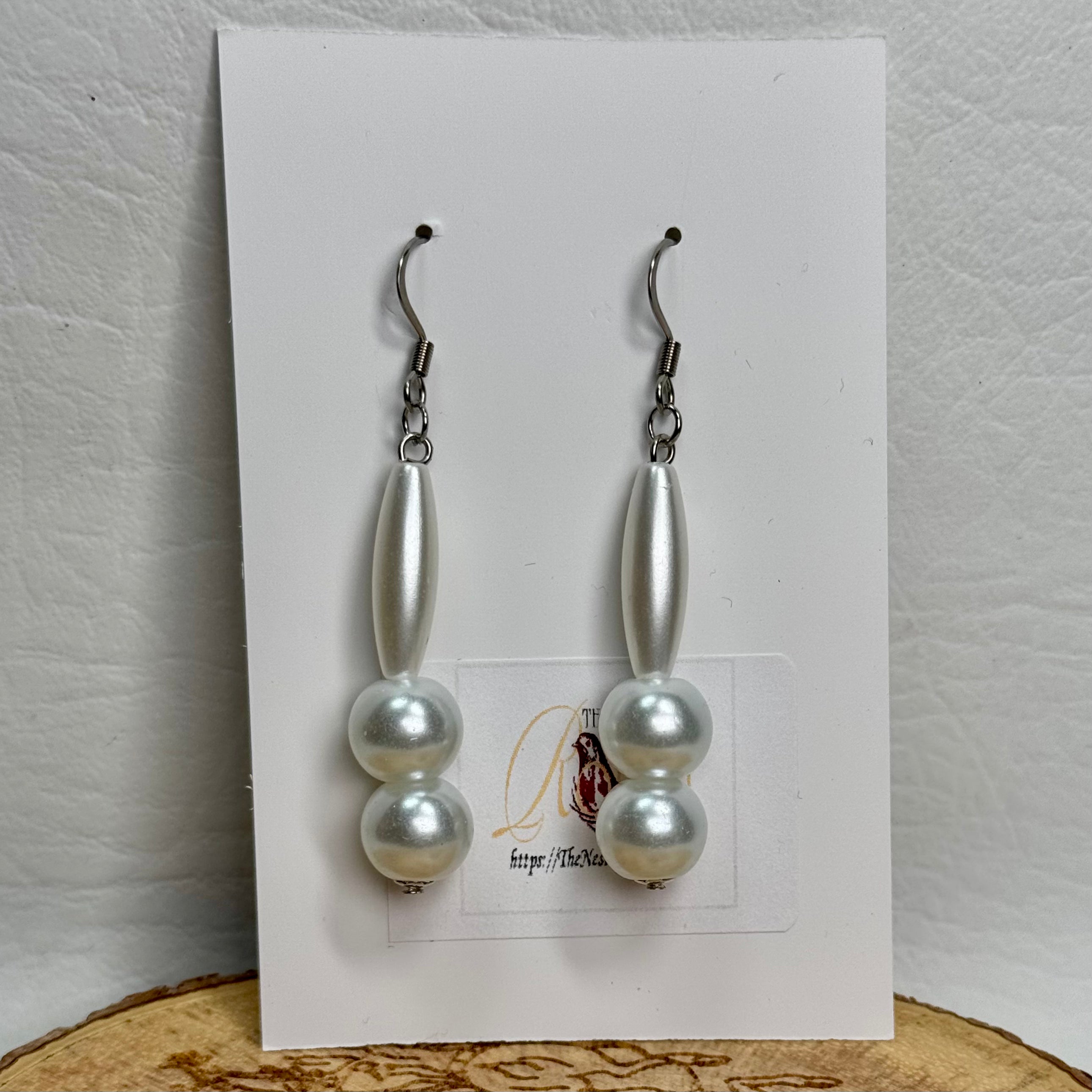“My Pearls” Dangling Clip & Pierce Earrings