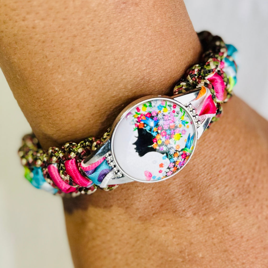 “Floral Queen” Braided Bracelet